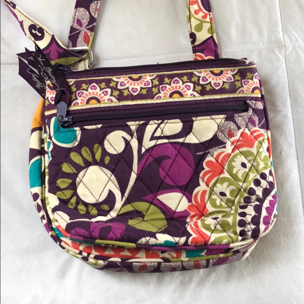 Vera Bradley Plum Crazy Crossbody Bag